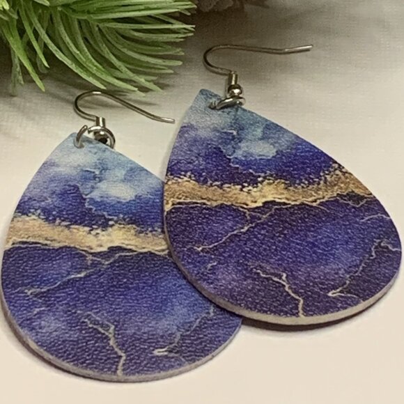 Tie Dye Earring, Boho Earring, Cute Earring, Gift Idea, Bohemian Jewelry - Picture 2 of 4